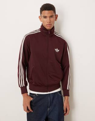 adidas Originals - Firebird - Trainingsoberteil in Burgund-Rot