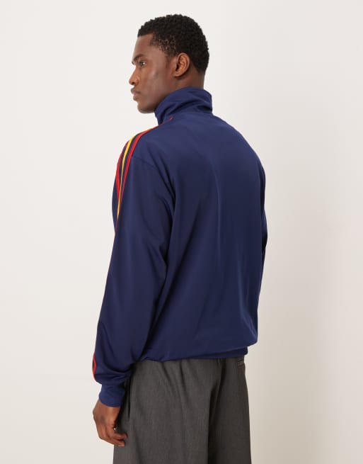 adidas Originals – Firebird – Trainingsoberteil in Gelb und Marineblau, 3 von 5