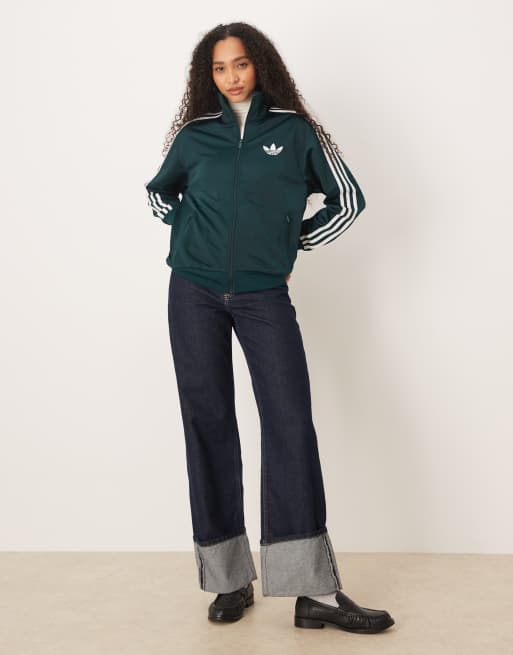 adidas Originals – Firebird – Trainingsoberteil in Grün, 2 von 4