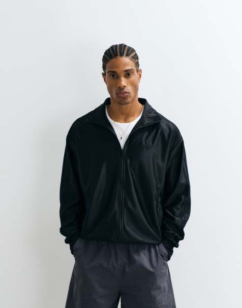 adidas Originals – Firebird – Trainingsoberteil in Metallic-Schwarz - view 1