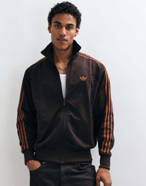 adidas Originals Firebird Trainingsoberteil in Rostorange, 2 von 5