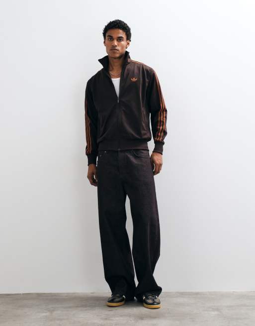 adidas Originals Firebird Trainingsoberteil in Rostorange, 3 von 5