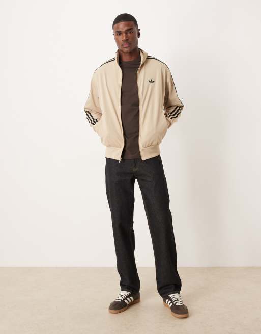 adidas Originals – Firebird – Trainingsoberteil in Steinbeige, 2 von 5