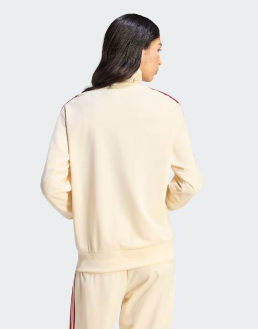 adidas Originals – Firebird – Trainingsoberteil in Warm Vanilla und Team Victory, 4 von 4