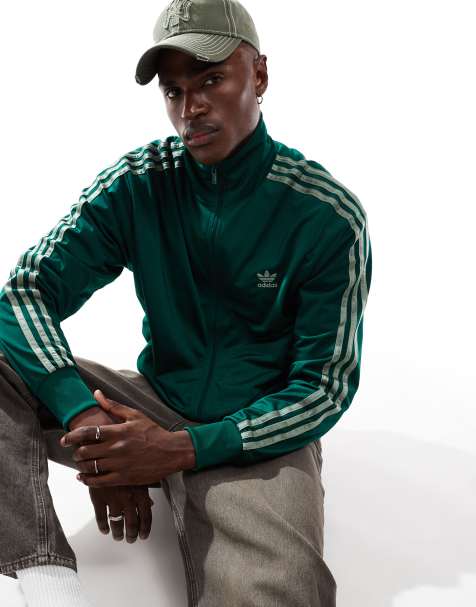 adidas Originals - Firebird - Trainingstop in groen - view 1