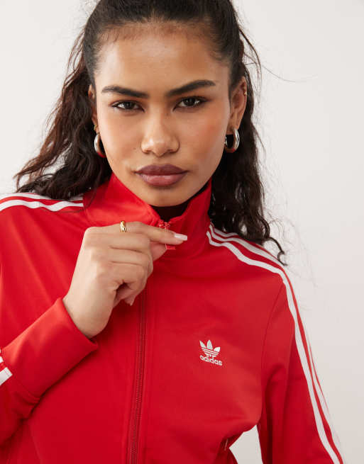 adidas Originals - Firebird - Trainingstop in rood, 3 van 4