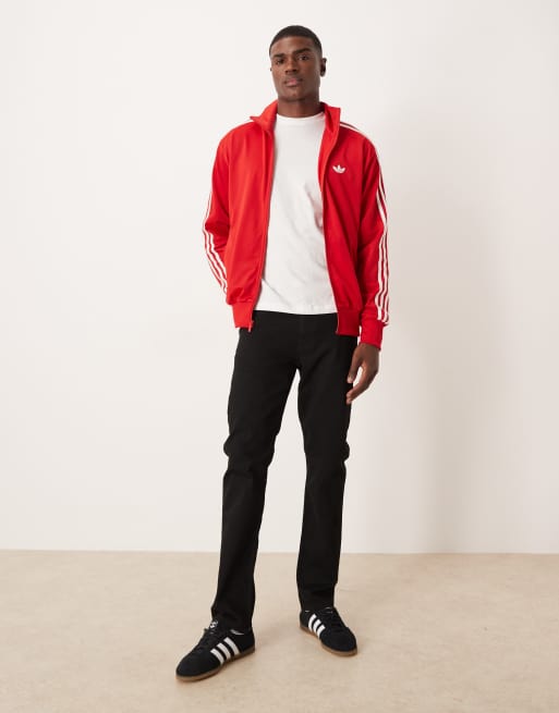 adidas Originals - Firebird - Trainingstop in rood, 2 van 5