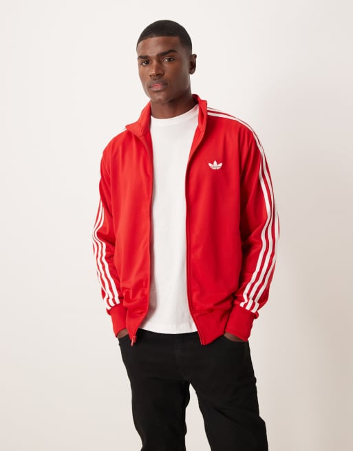 adidas Originals - Firebird - Trainingstop in rood, 3 van 5