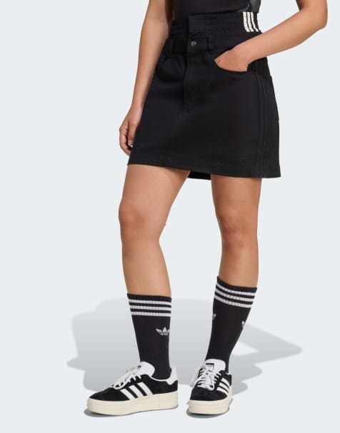 adidas Originals Firebird utility mini skirt in black