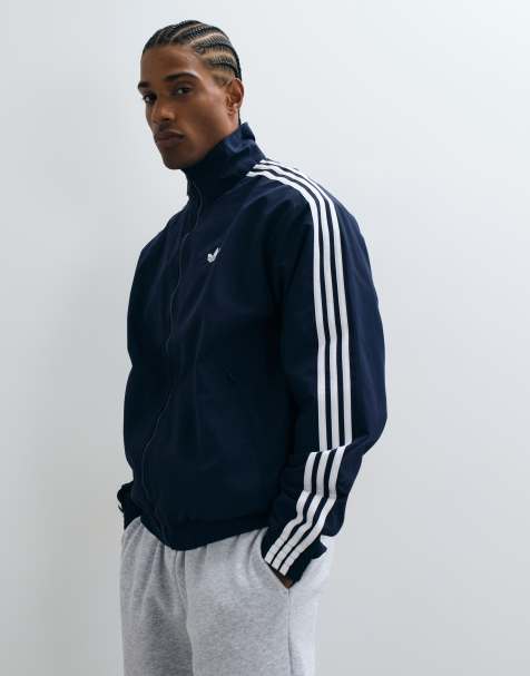 adidas Originals Firebird vävd träningsjacka i marinblått - view 1