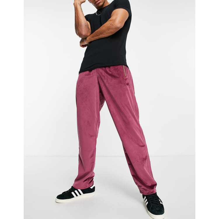 Adidas originals firebird store velvet track pants