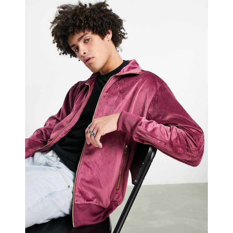 Adidas firebird velvet outlet tracksuit