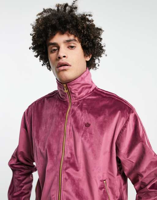 Adidas firebird track outlet jacket velvet