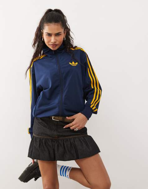 adidas Originals - Firebird - Veste de survêtement ample - Bleu marine - view 1