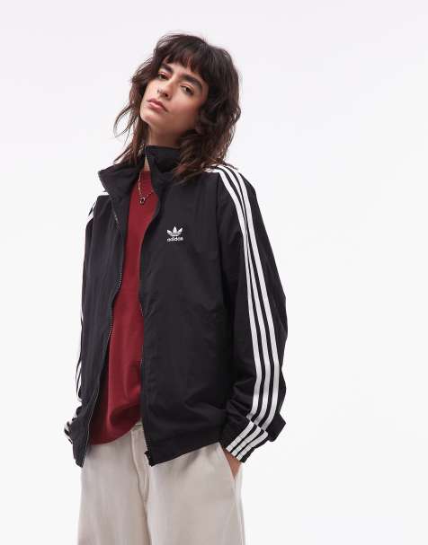 adidas Originals Firebird woven track top in black - view 1