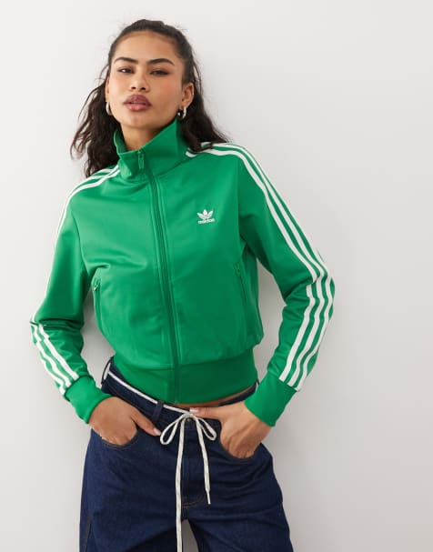 adidas Originals – Firebird – Zielona kurtka dresowa - view 1
