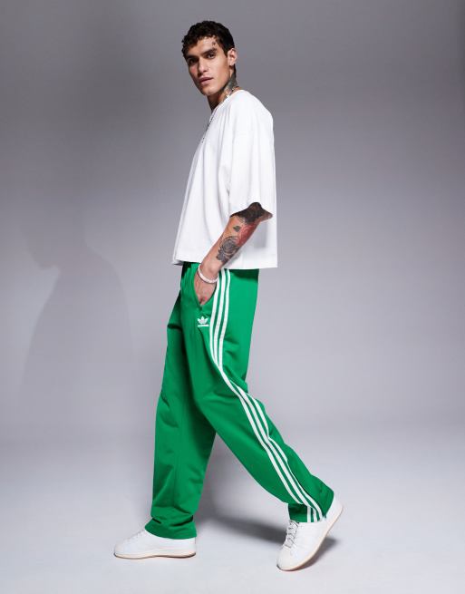 adidas Originals – Firebird – Zielone spodnie dresowe