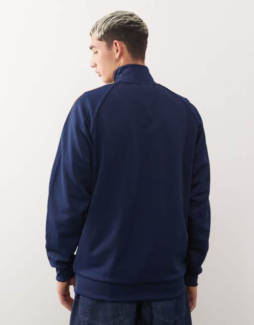 adidas Originals - First - Veste de survêtement - Bleu marine et orange , 3 de 5