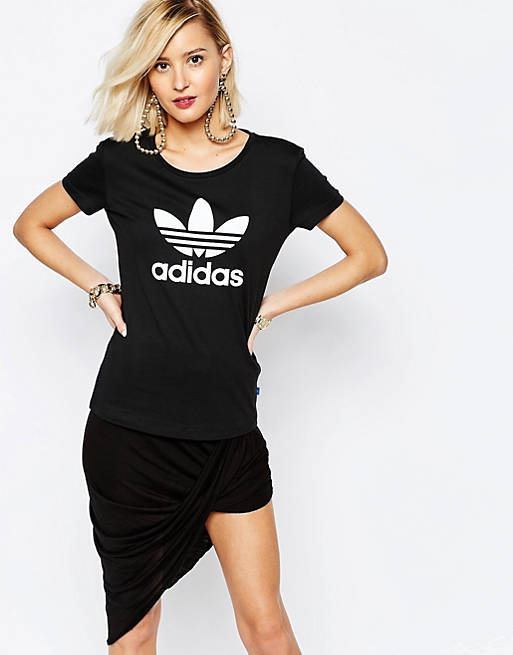 adidas Originals Fitted T-Shirt With Trefoil Logo