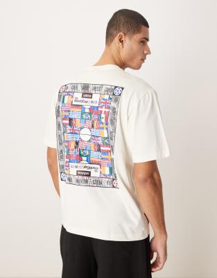 Adidas Originals flag graphic tee in white white 6790₽