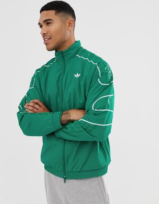 adidas originals track jacket green