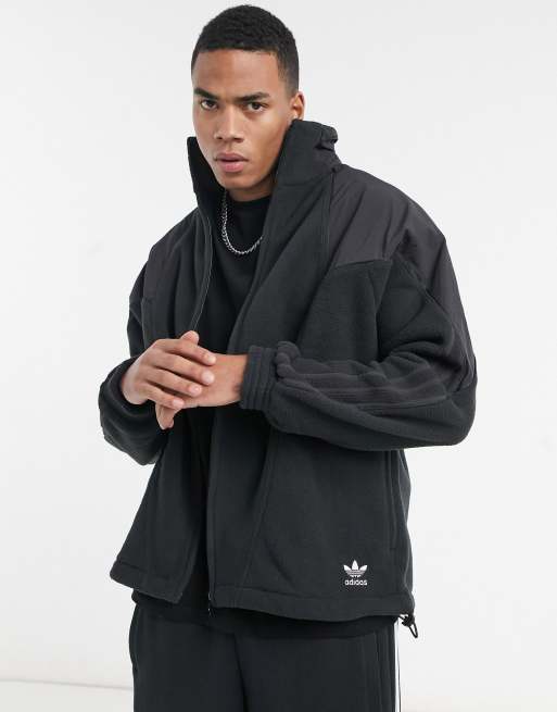 Adidas originals fleece clearance jacket