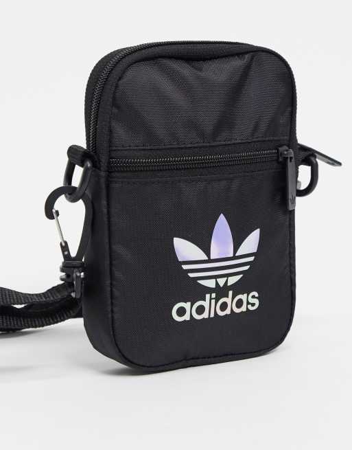 adidas Originals flight bag with 3D trefoil in black