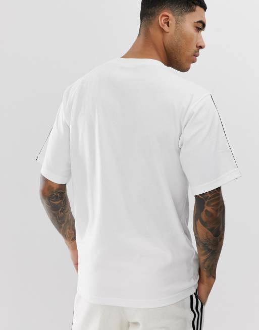 adidas Originals Floating Stripe T Shirt White DV3260