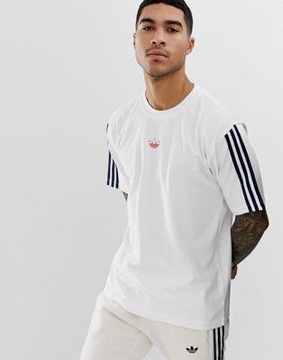 adidas Originals Floating Stripe T-Shirt White DV3260 | ASOS
