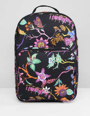 adidas backpack flowers