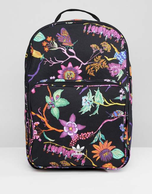 Adidas store floral backpack