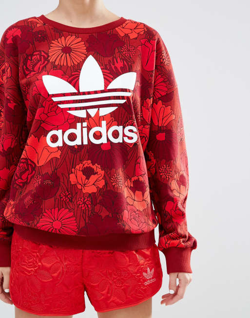 Adidas store flower sweatsuit