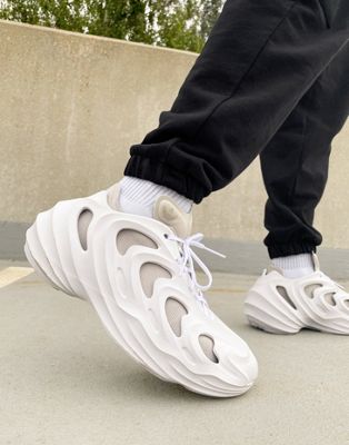 adidas Originals Fom Quake sneakers in triple white - ASOS Price Checker