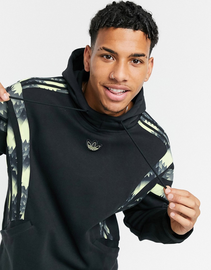 Adidas Originals football hoodie in black