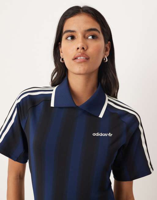 adidas Originals Football inspired graphic dress in night