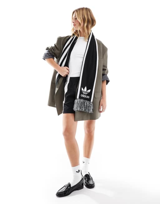 adidas Originals football scarf in black | ASOS