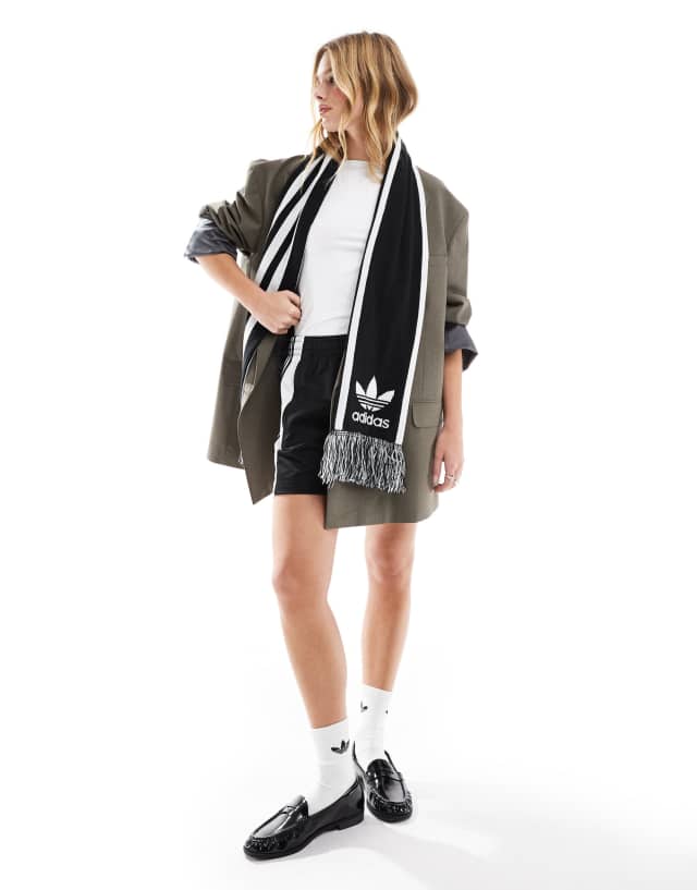 adidas Originals football scarf in black | ASOS