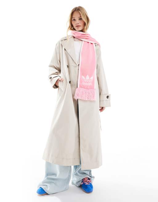 adidas Originals football scarf in bliss pink ASOS