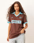 [adidas Originals] adidas Originals football shirt in brown L Auburn