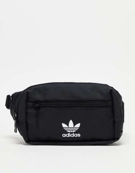 adidas Originals For All waist pack in black and white ASOS