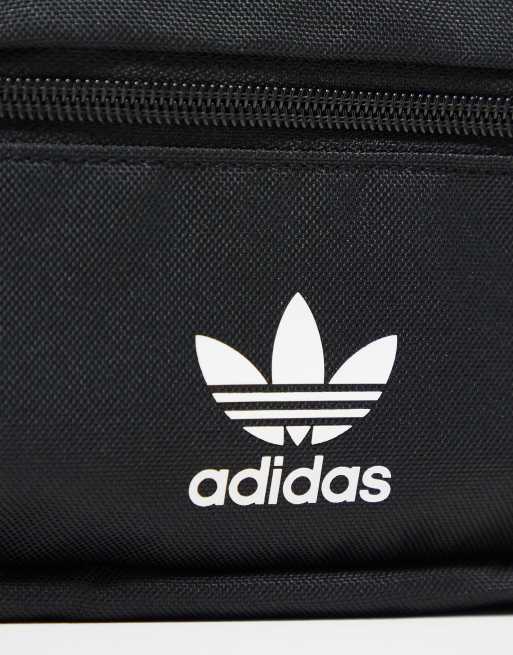 adidas Originals For All waist pack in black and white