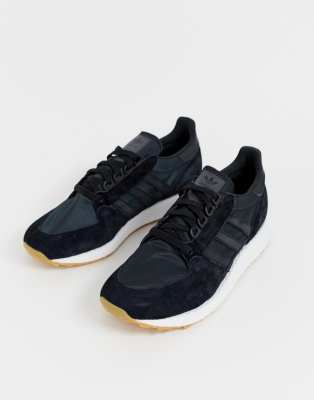 adidas originals forest grove trainers in black