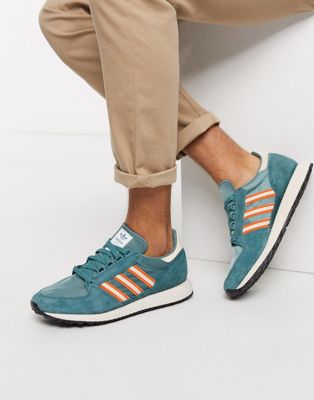 adidas originals forest grove trainers in green