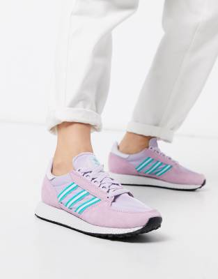 adidas Originals Forest Grove trainers in lilac and pink | ASOS