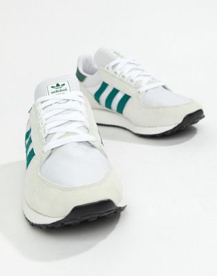 adidas forest grove white green