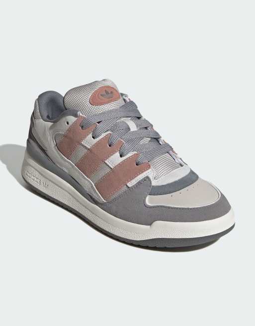 adidas Originals - Forum 2000 - Scarpe bianche, grigie e color argilla