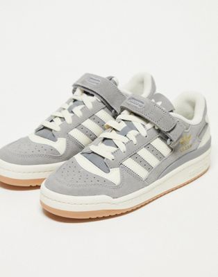 adidas Originals Forum 84 Low gum sole trainers in grey - ASOS Price Checker