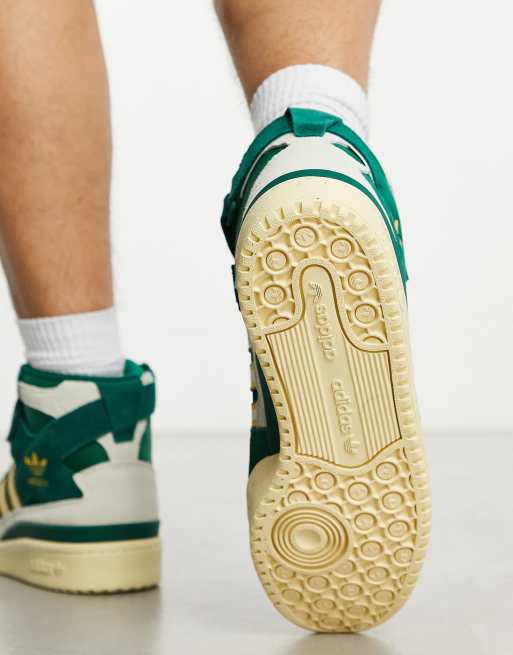 adidas Originals Forum 84 Hi sneakers in green white | ASOS