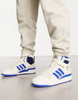 adidas Originals adidas Originals Forum 84 Hi trainers in white and blue