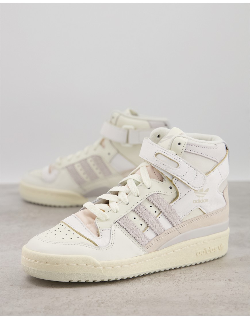 Adidas Originals Forum 84 High Sneakers In Neutral-white